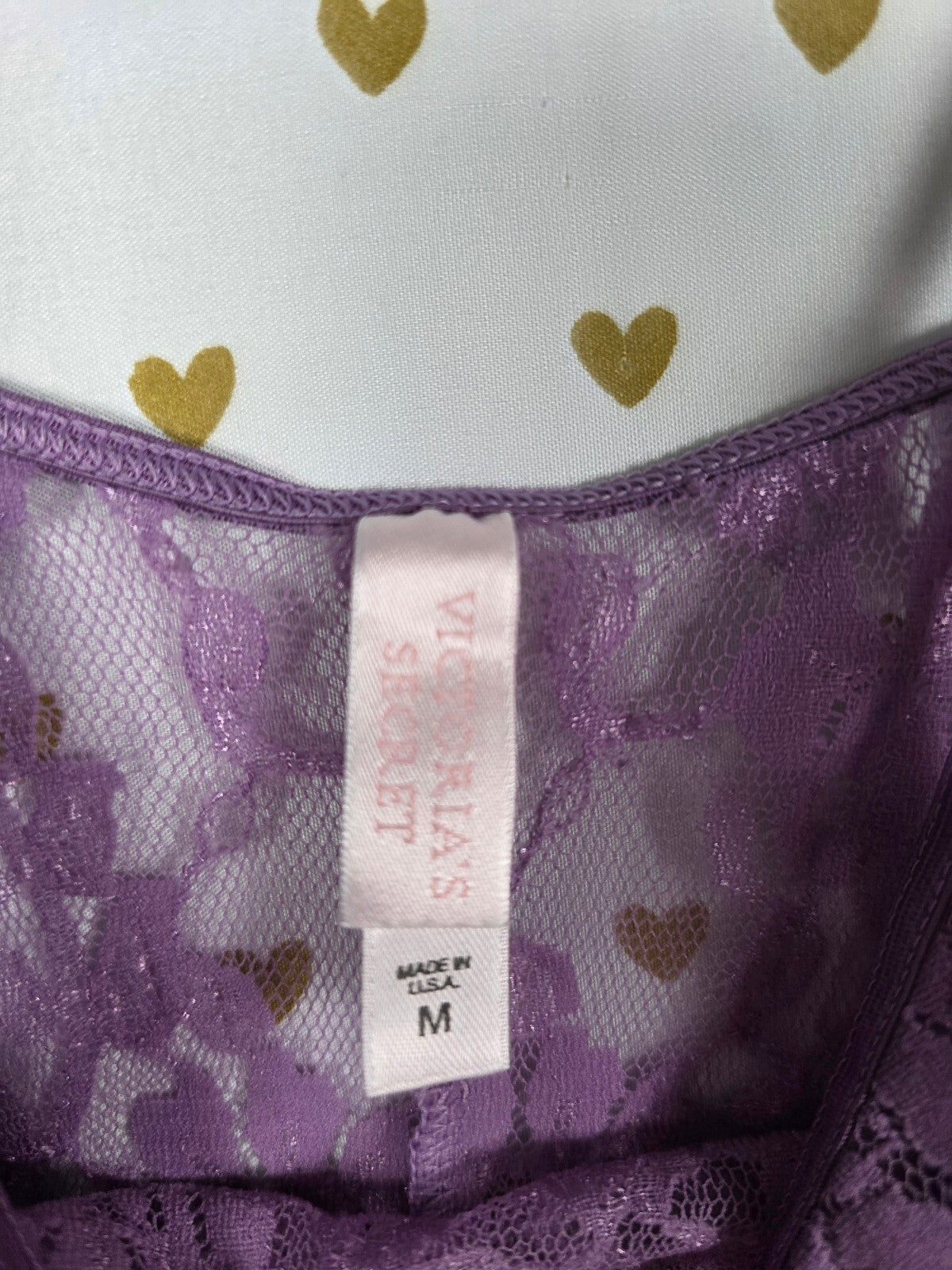 Victorias Secret Vintage Purple Stretch Lace Y2k Tank Top Medium