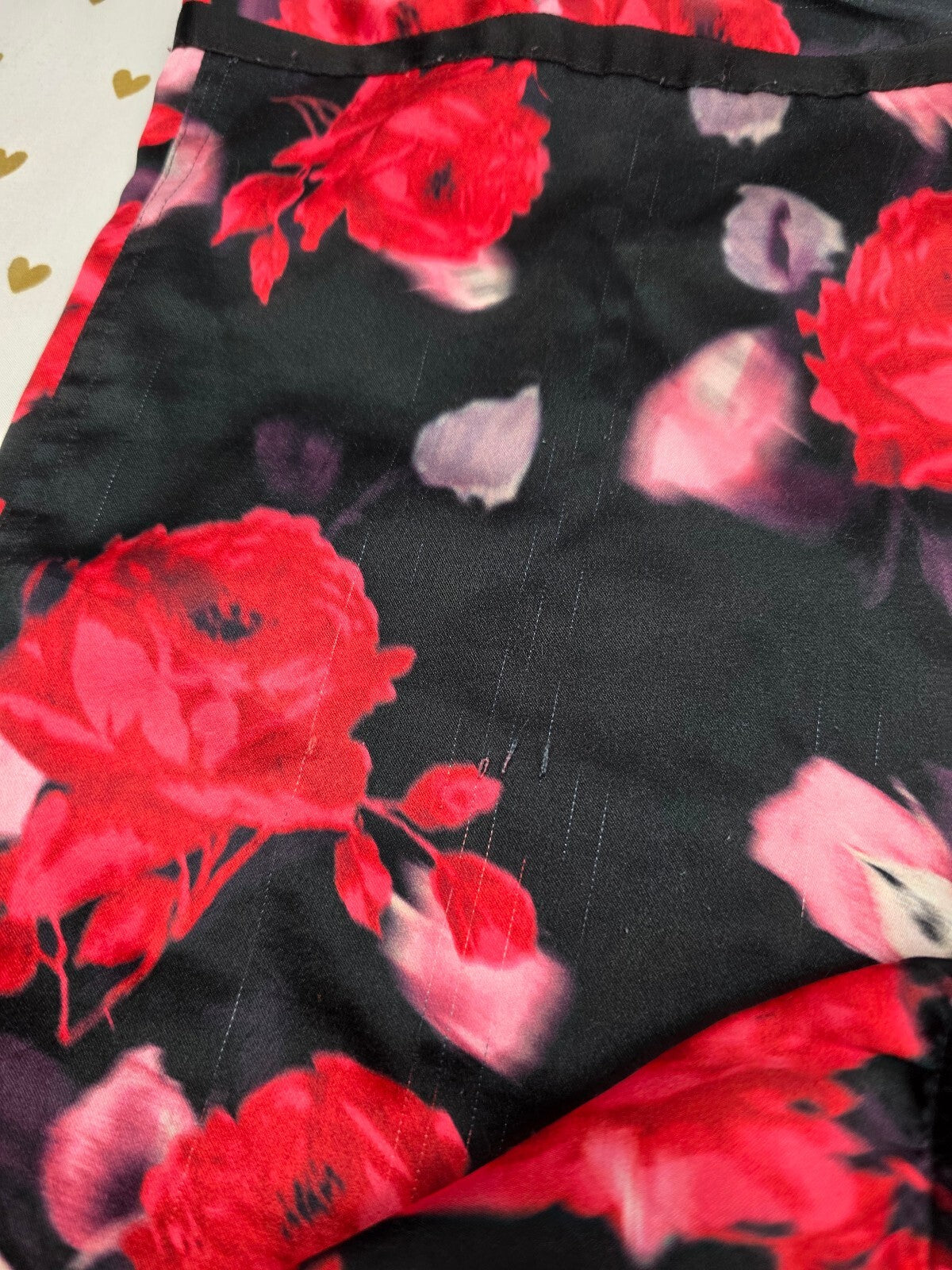 Victorias Secret satin Floral Sleep Pants Pajama Bottoms PJ MEDIUM