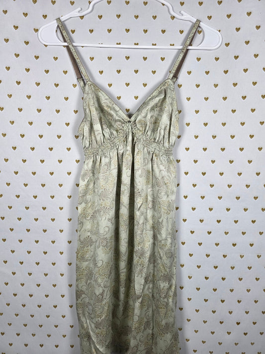 Victorias Secret 100% Silk Nightie Lingerie Slip Dress Floral Small