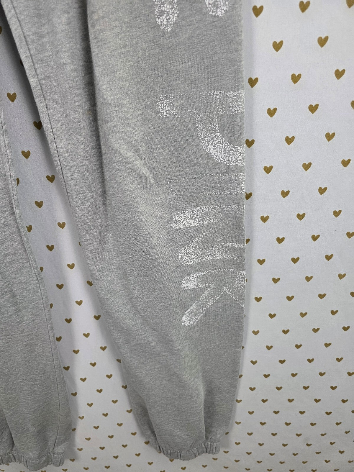 Victorias Secret PINK Vintage Cheetah Heart Logo Sweats Sweatpants XS
