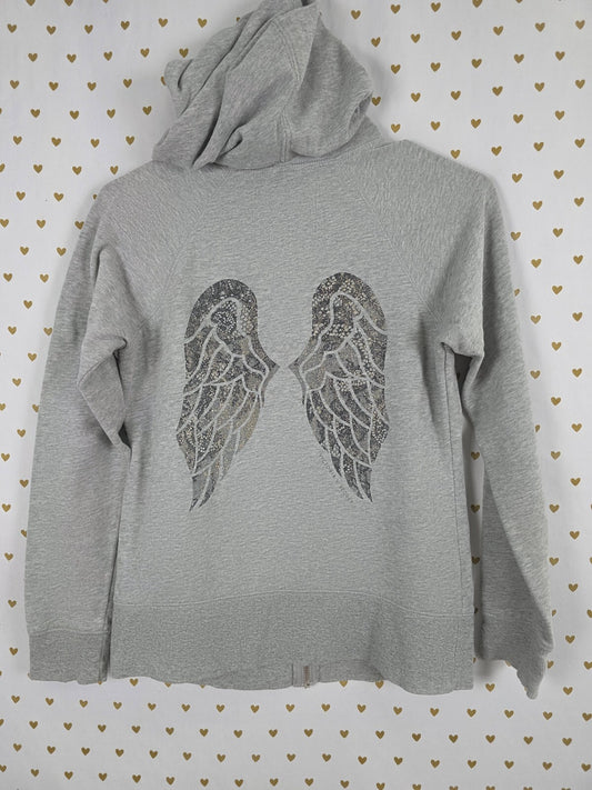 Victorias Secret Angels Lace Bling Wings Hoodie Full Zip Jacket Small