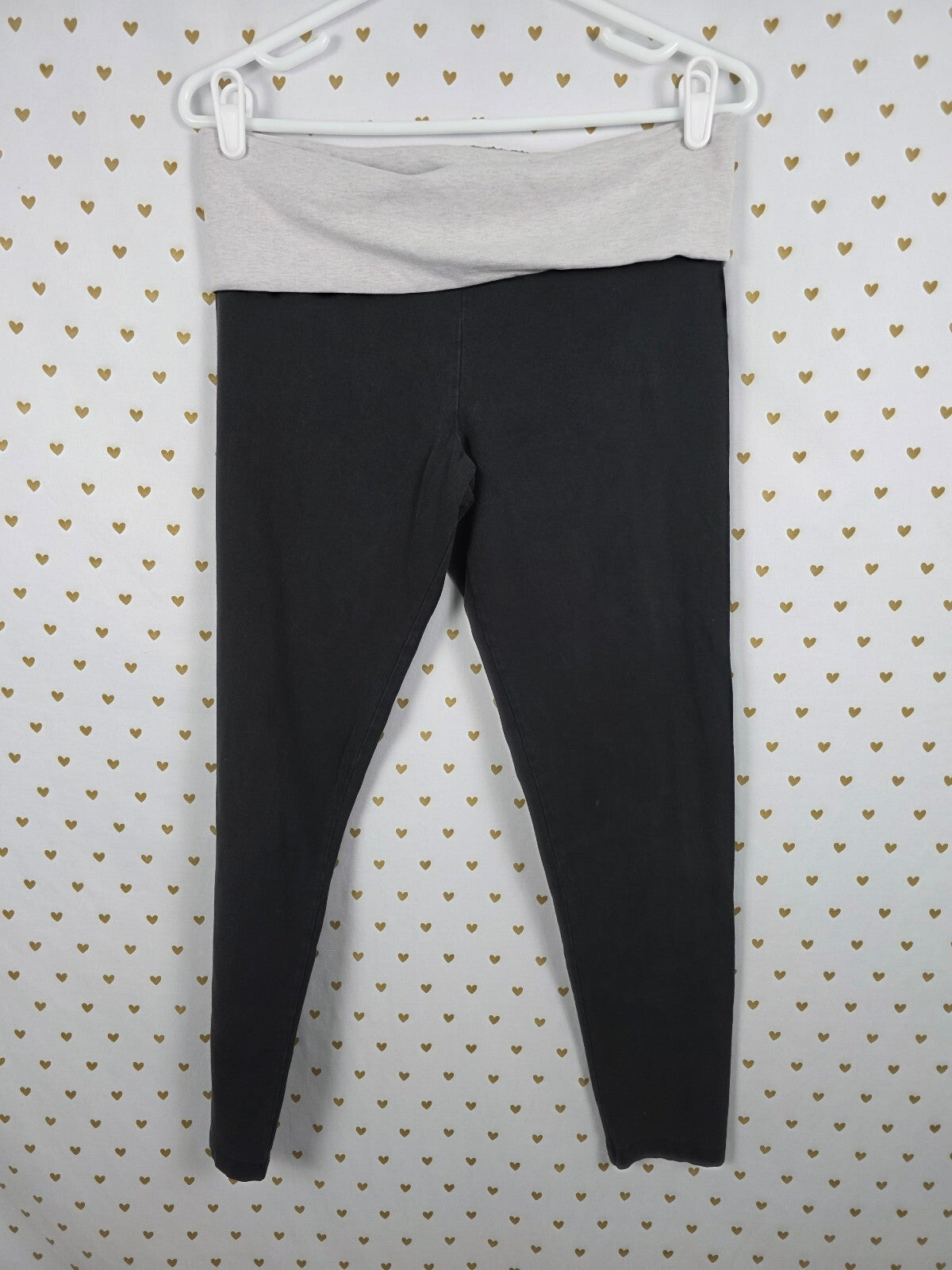Victorias Secret PINK BLING foldover Yoga Pants sequin Ankle Skinny y2k LARGE