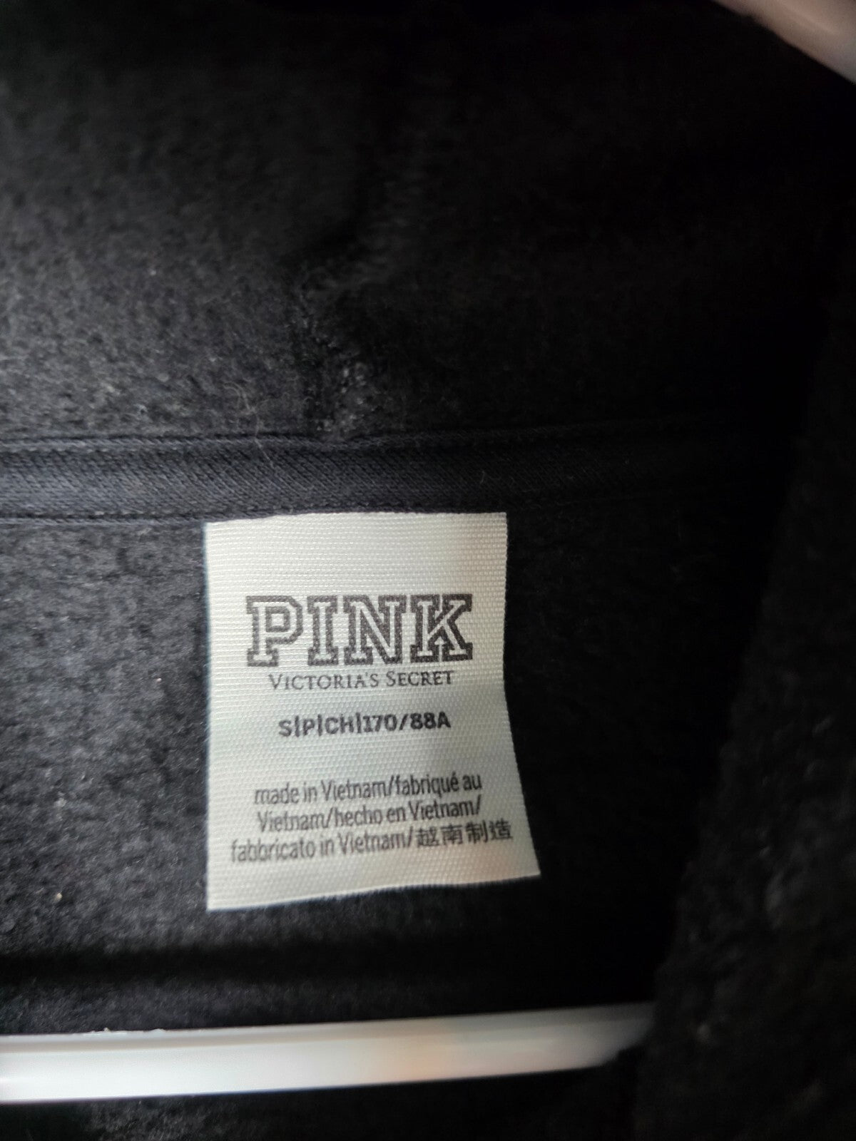 Victorias Secret Pink Crest Logo Cropped Sweater SET Sweatpants SMALL Hoodie