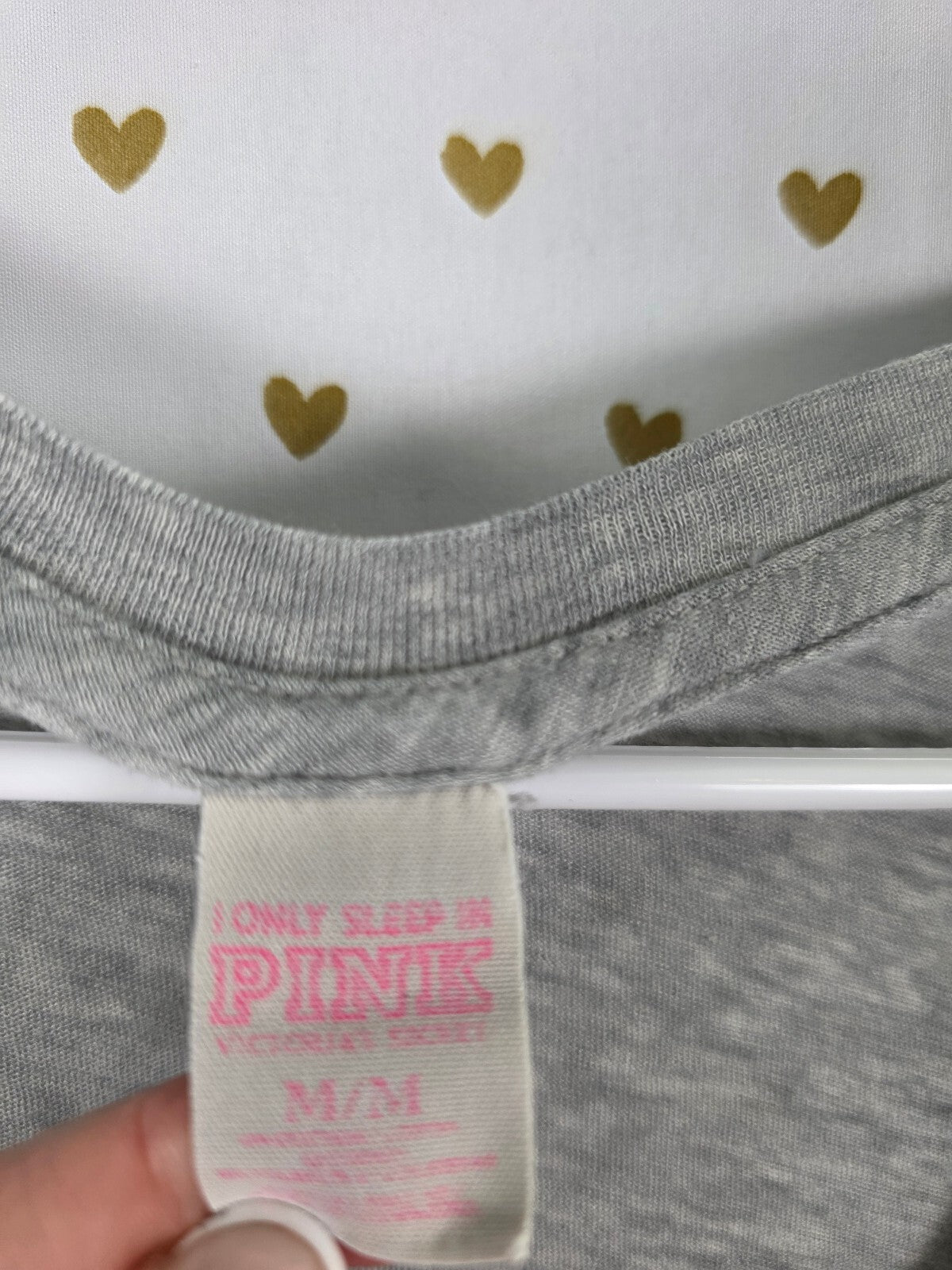 Victorias Secret PINK Vintage ID RATHER BE IN BED Nightgown Sleep Shirt Y2k MED