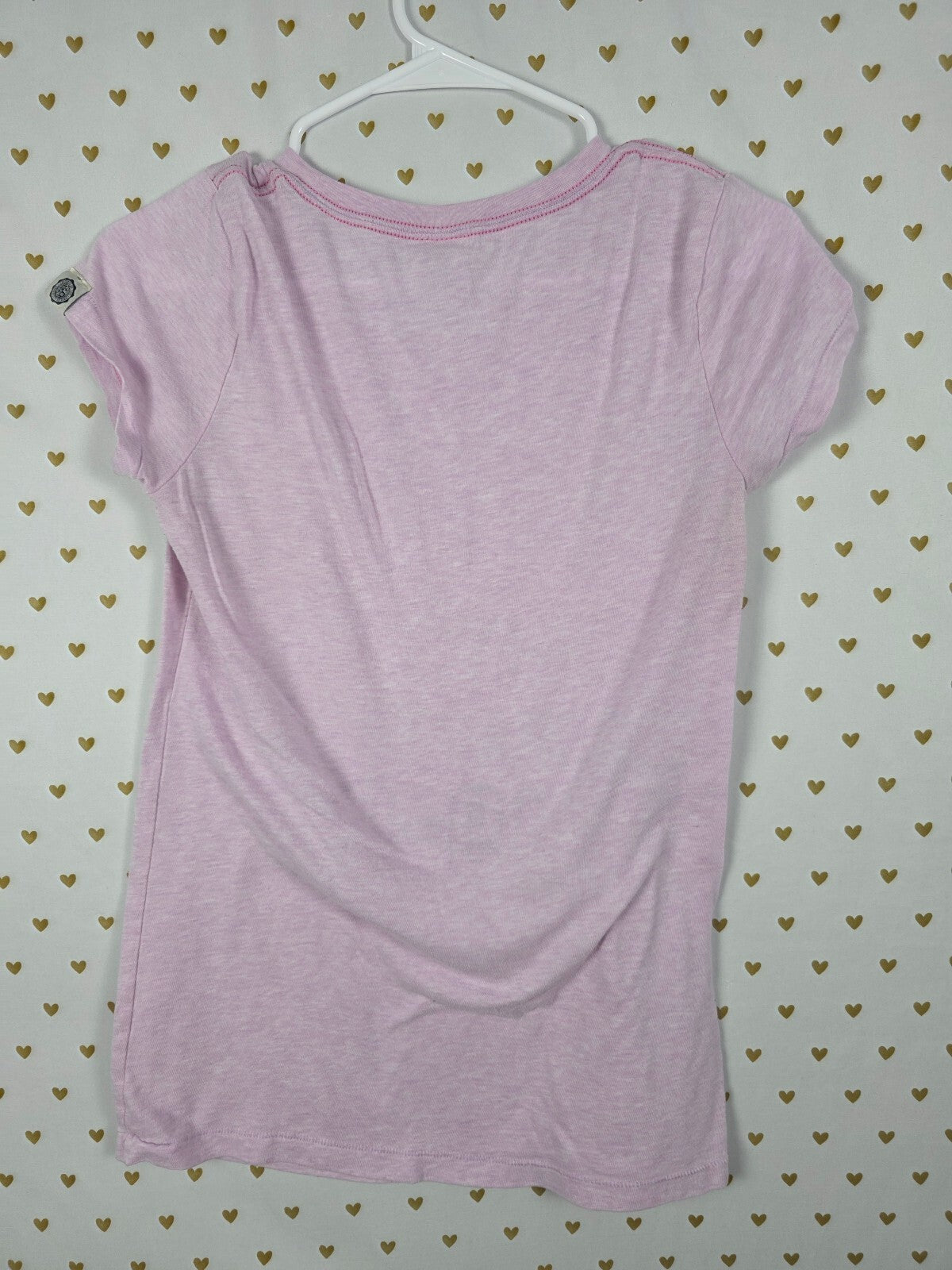 Victorias Secret PINK Purple Vintage Embroidered Tee shirt Medium