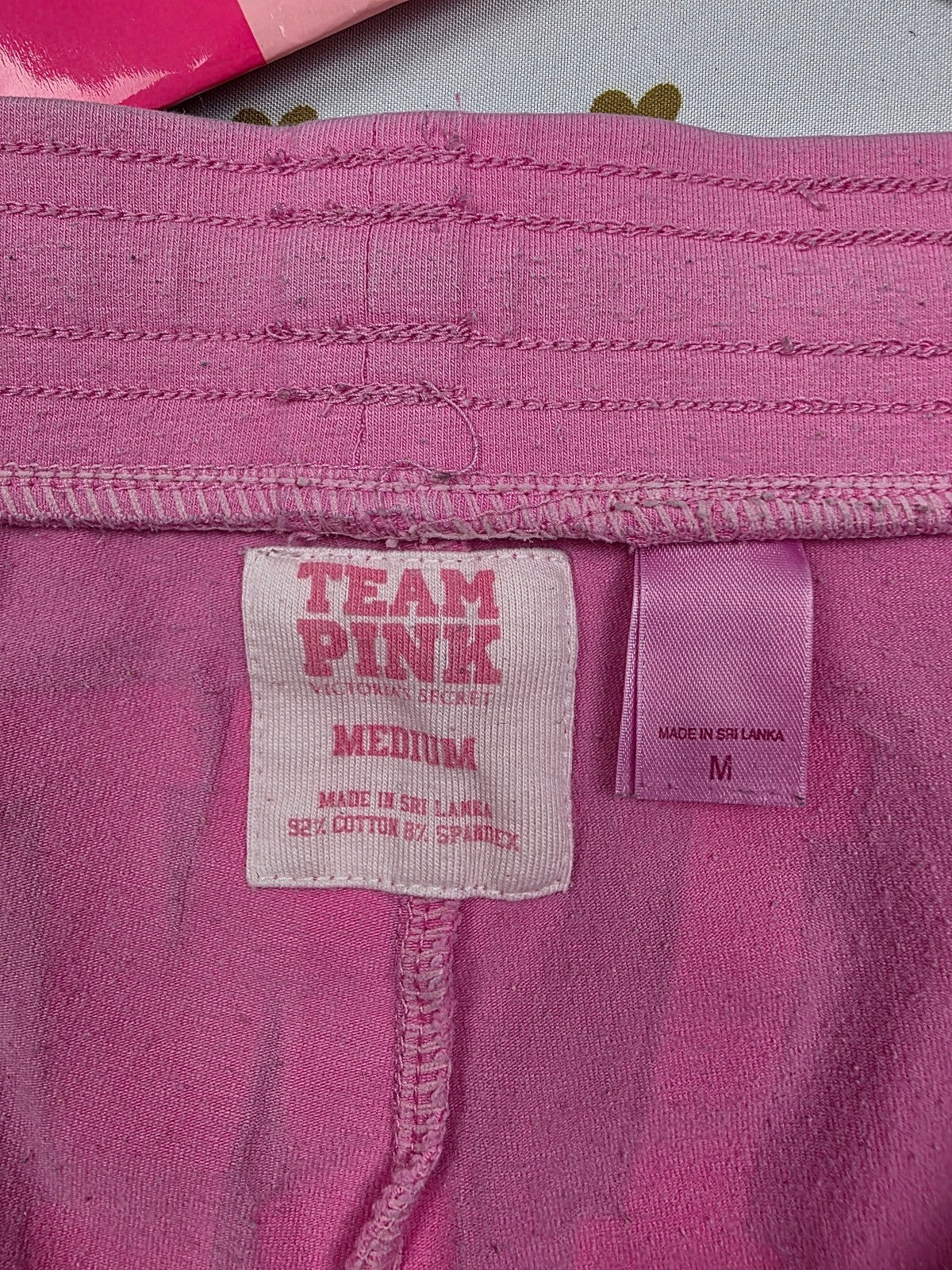 Vintage Y2K Victoria's Secret PINK 86 Dog Micro Mini Shorts M Pink