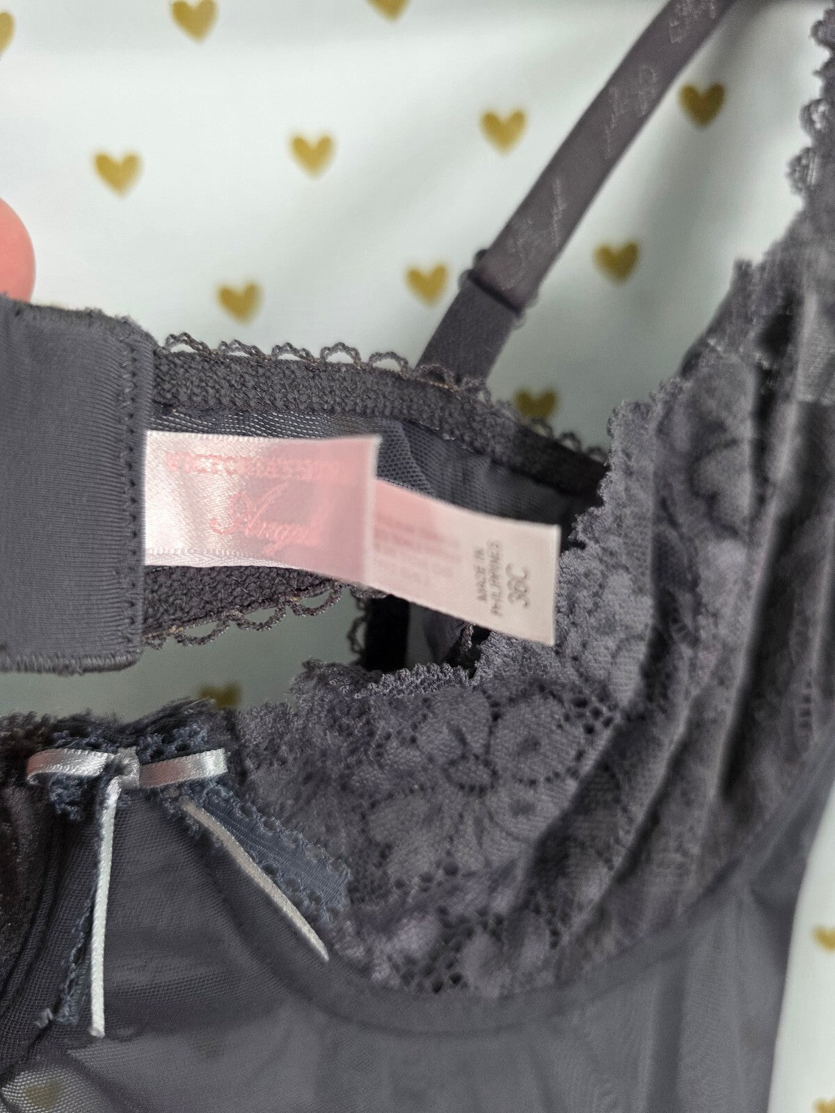 Victorias Secret Vintage Y2k Sheer Bodysuit Teddy Underwire One Piece ANGELS 36C