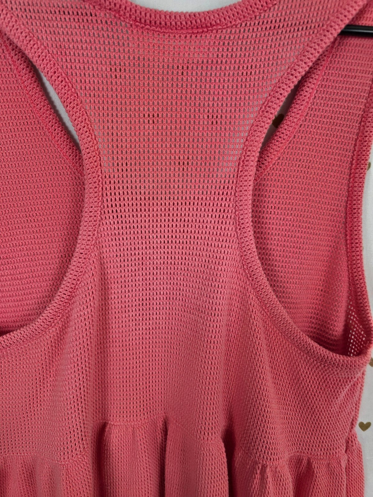 Victorias Secret Vintage Heart label Waffle Knit Babydoll Swing Dress Tank Small