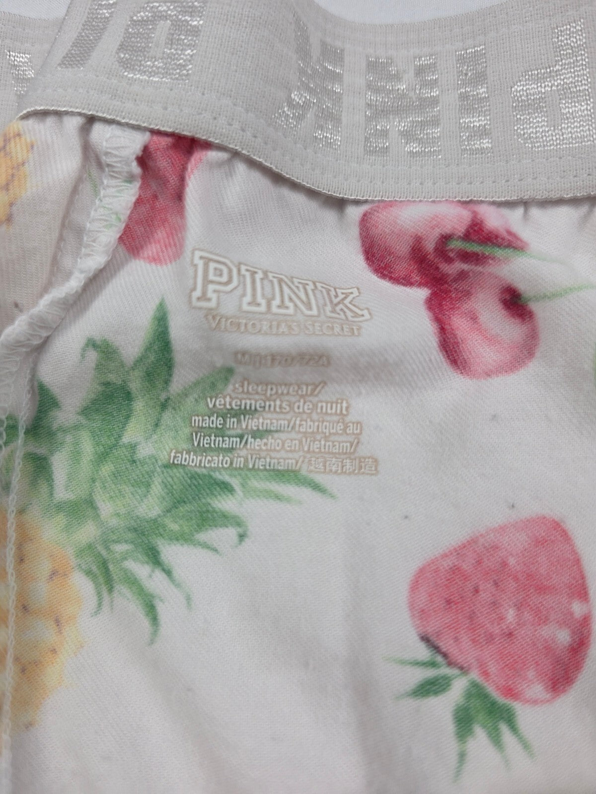 Victorias Secret PINK Fruit Medium Sleep Shorts Boxers Pajama Bottoms