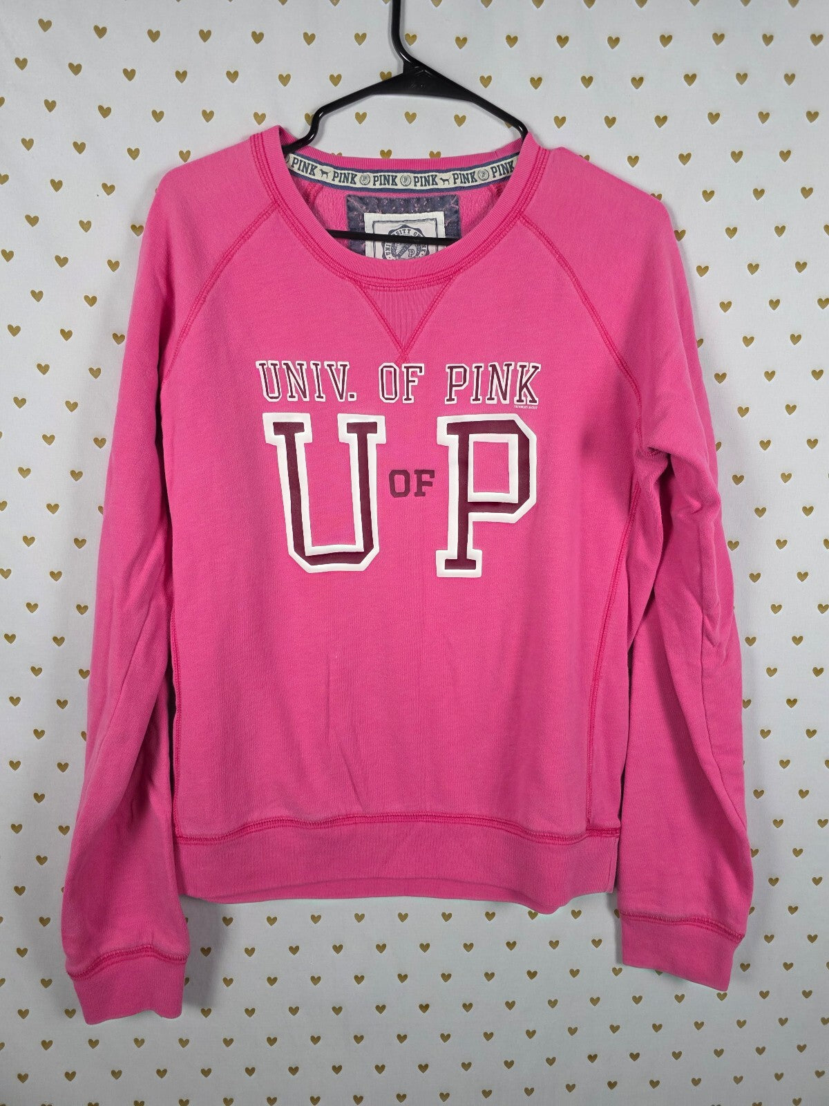 Victorias Secret Pink University Crew Sweater Y2k Large