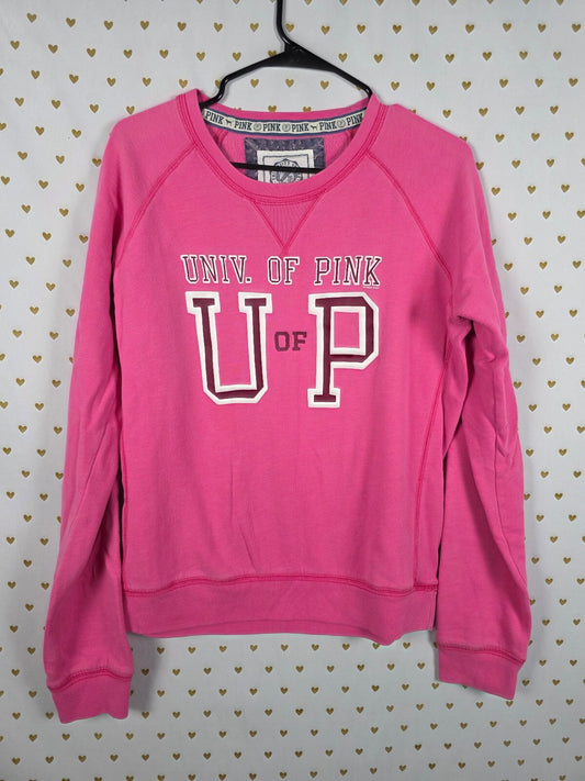 Victorias Secret Pink University Crew Sweater Y2k Large
