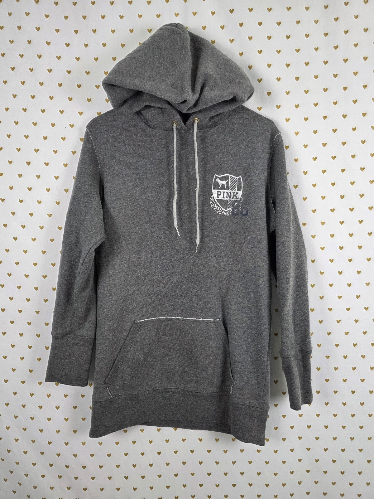 Victorias Secret PINK Vintage Y2k University Sweater Dress Hoodie Small