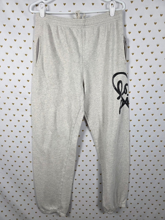 Victorias Secret PINK Vintage y2k LOVE Heart Logo Sweats Joggers SMALL