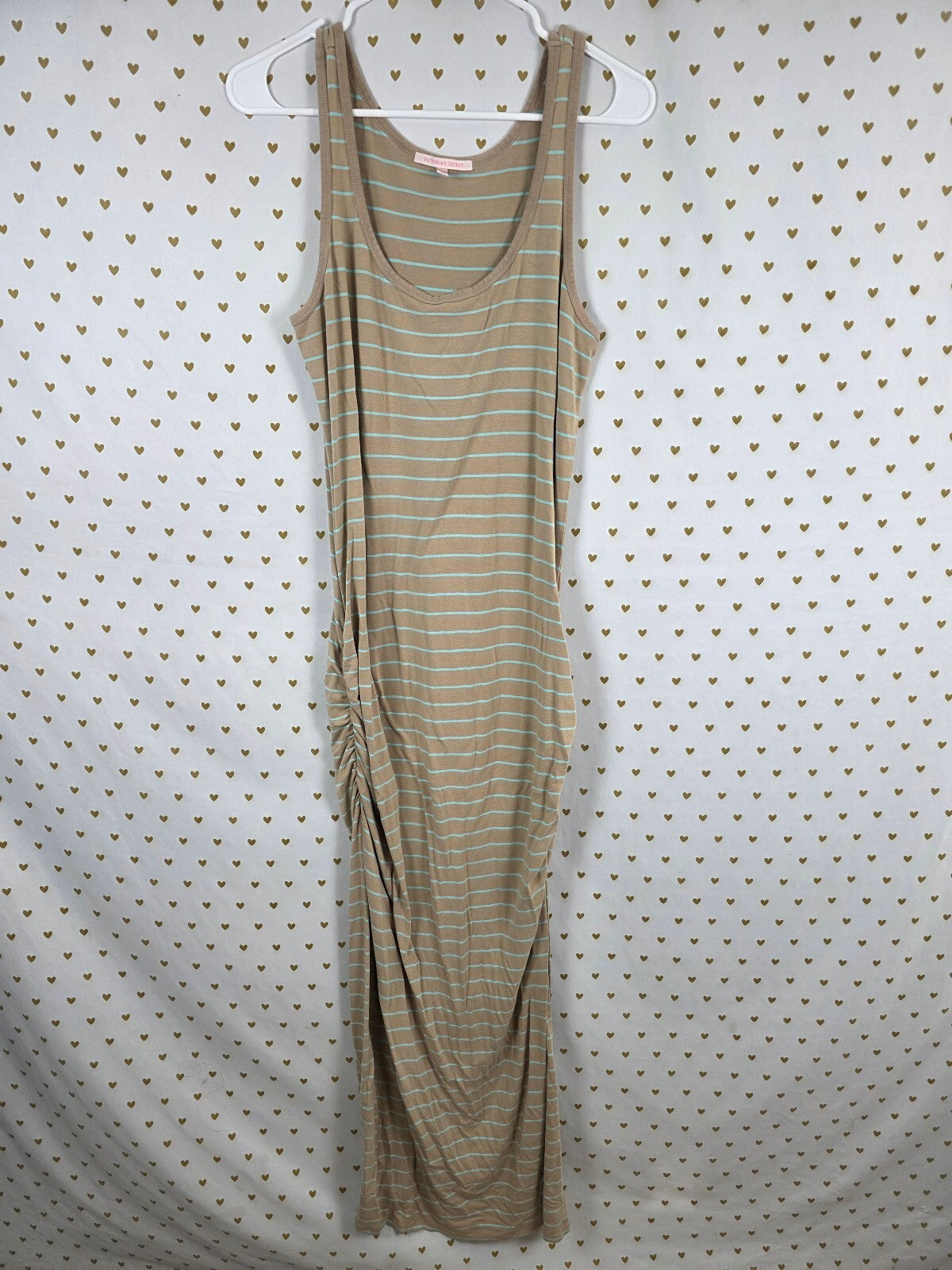 Victorias Secret Striped Long Tank Top Stretchy Maxi Dress XL