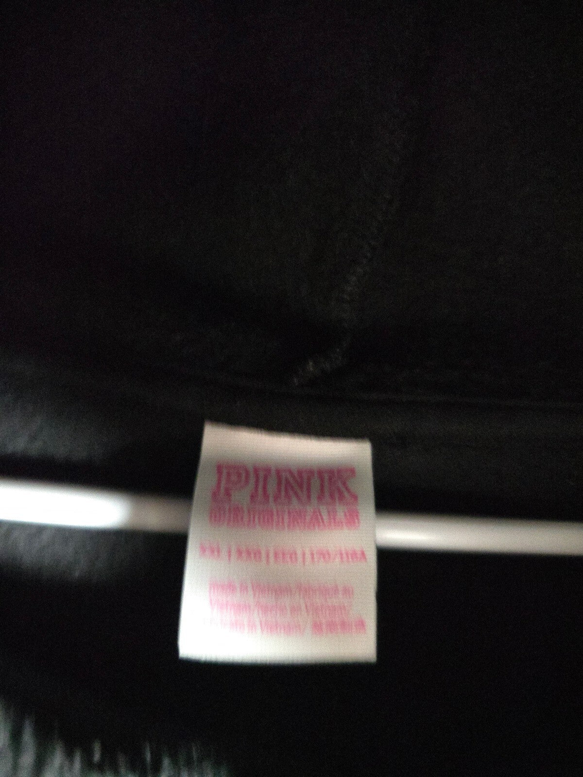Victoria's Secret PINK LOVE Hoodie Jogger Set Black CAMPUS ORIGINALS XXL 2XL