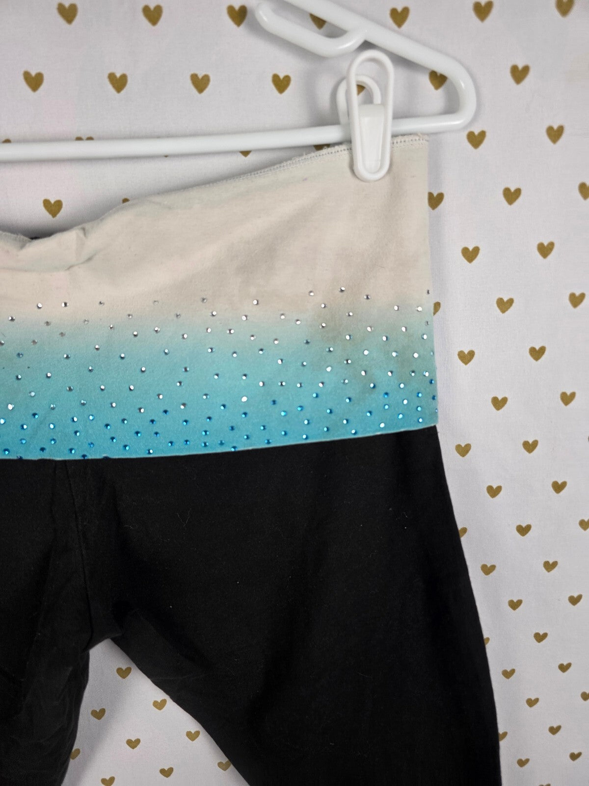 Victorias Secret PINK Gradient Bling Capri Leggings Yoga Pants Large