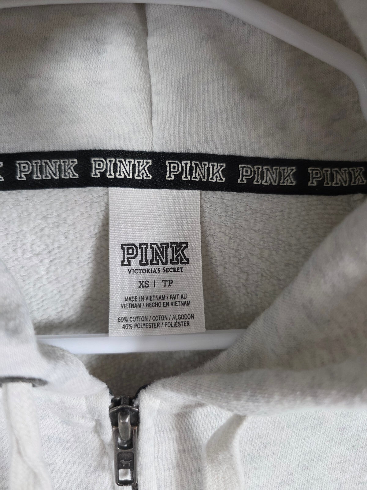 Victorias Secret Pink BLING Chicago Chi Town Hoodie Jacket Sequined XS