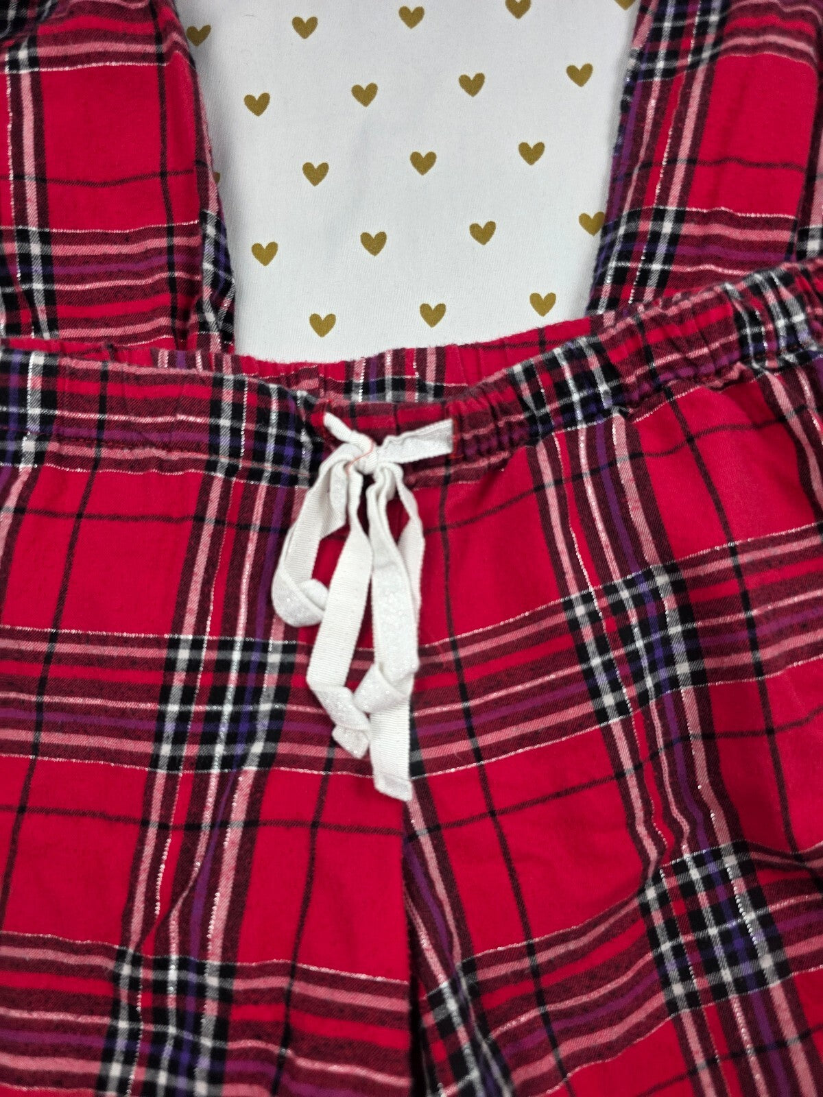 Victorias Secret Red Plaid Sleep Pants Pajama Bottoms MEDIUM Short