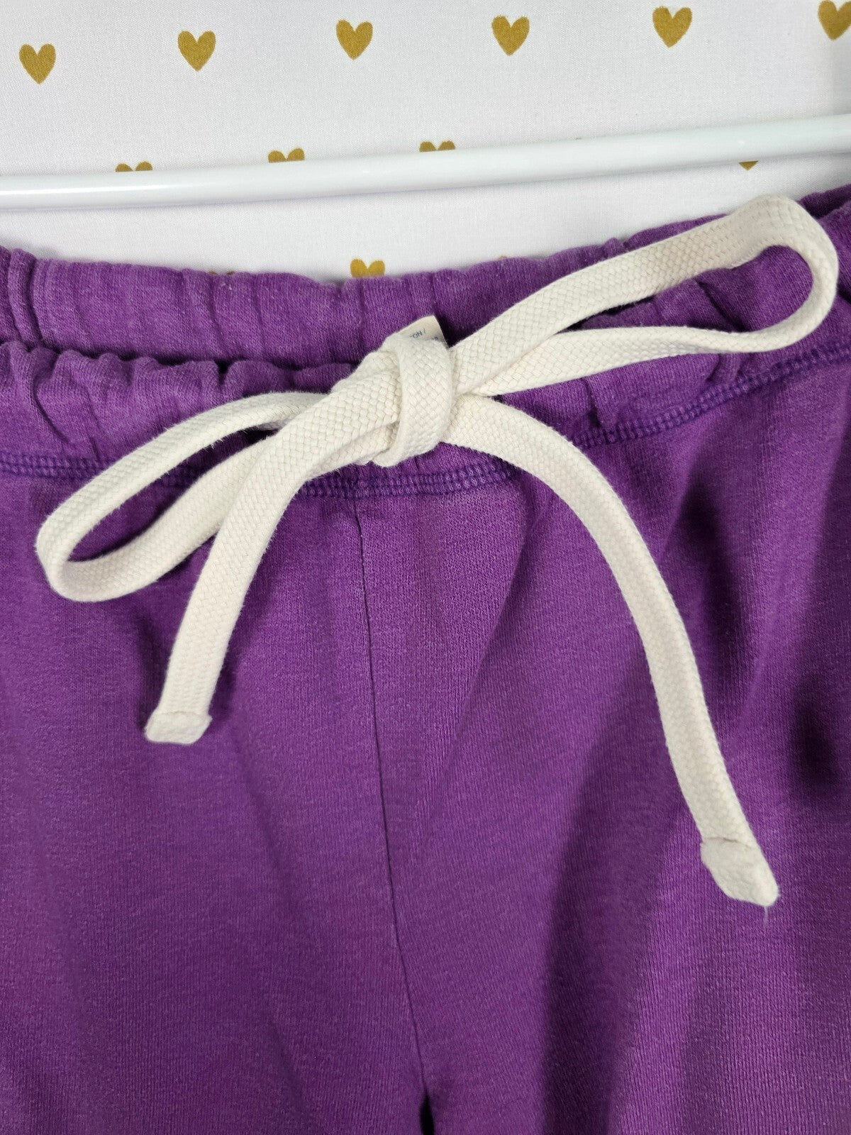 Victorias Secret PINK Vintage Purple boyfriend diaper Butt Sweats Flare Raw Hem