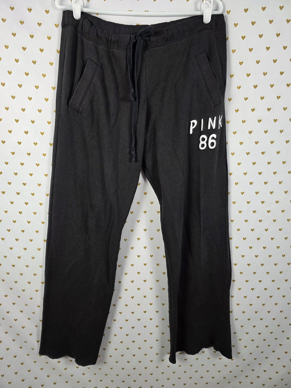 Victorias Secret PINK Vintage 86 Diaper Butt Boyfriend Sweatpants Sweats SMALL