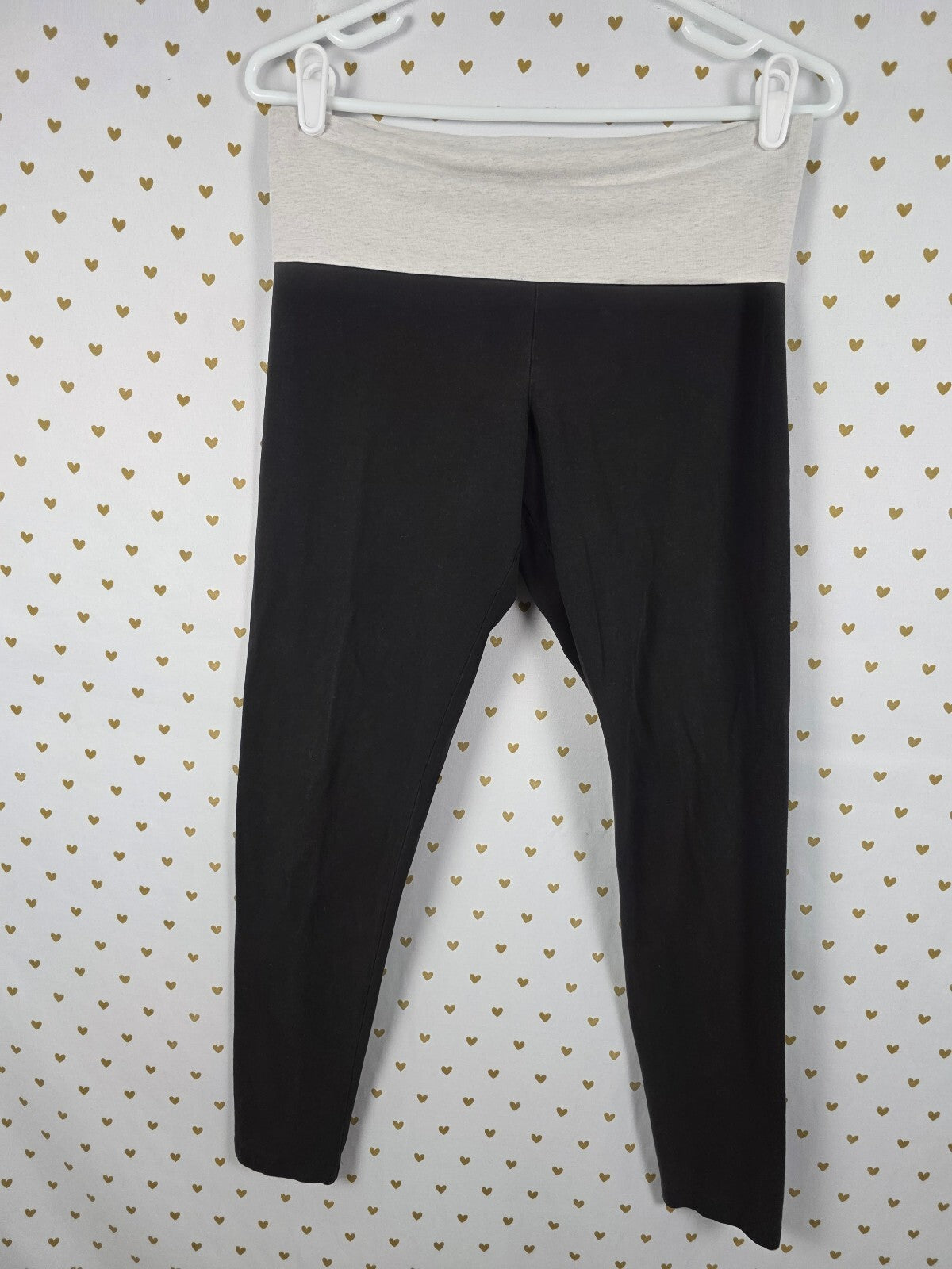 Victorias Secret PINK Cheetah Leopard Ankle Skinny Foldover Yoga Pants Medium