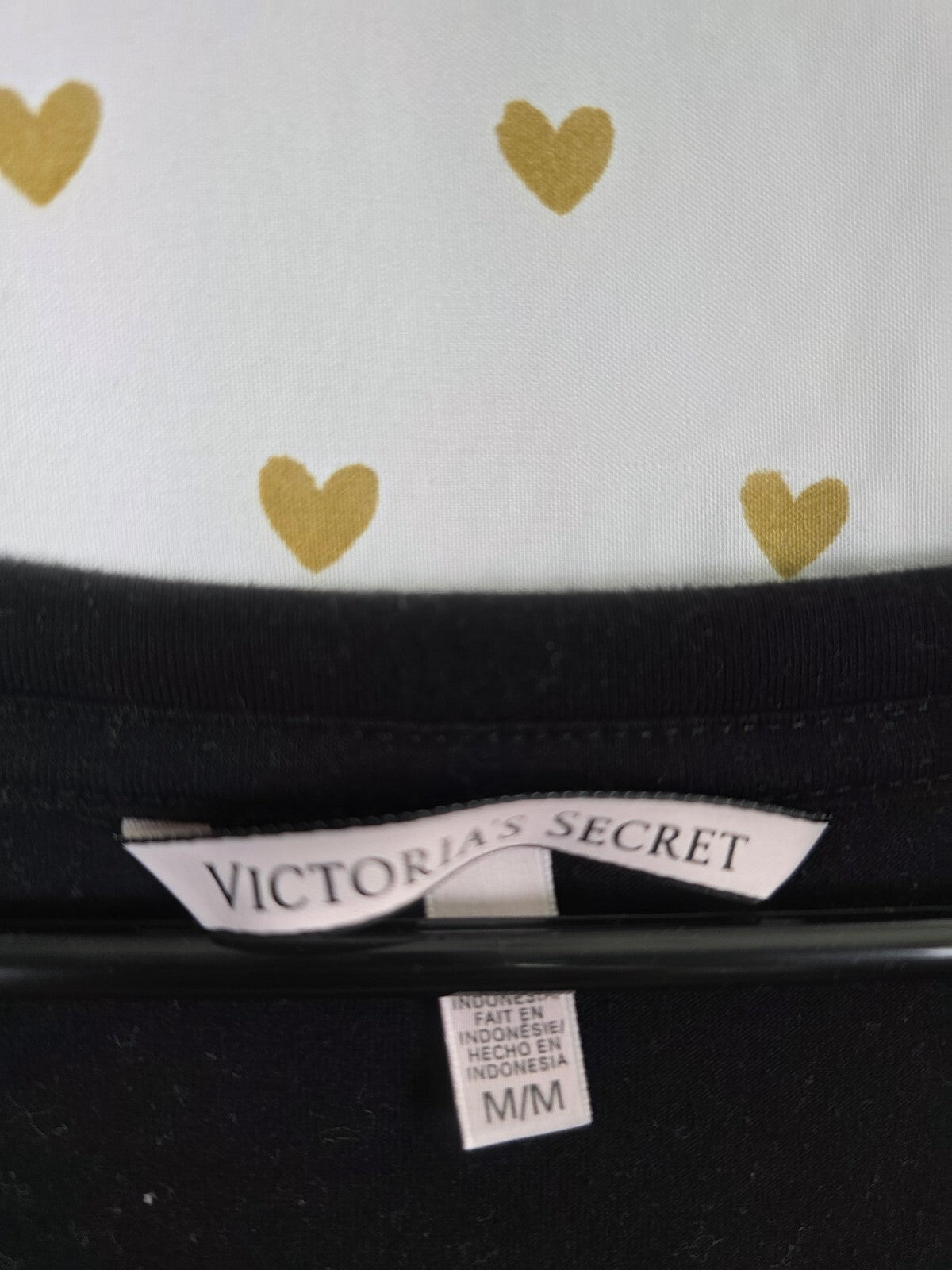 Victorias Secret I look best undressed Cute tee shirt black pink Medium