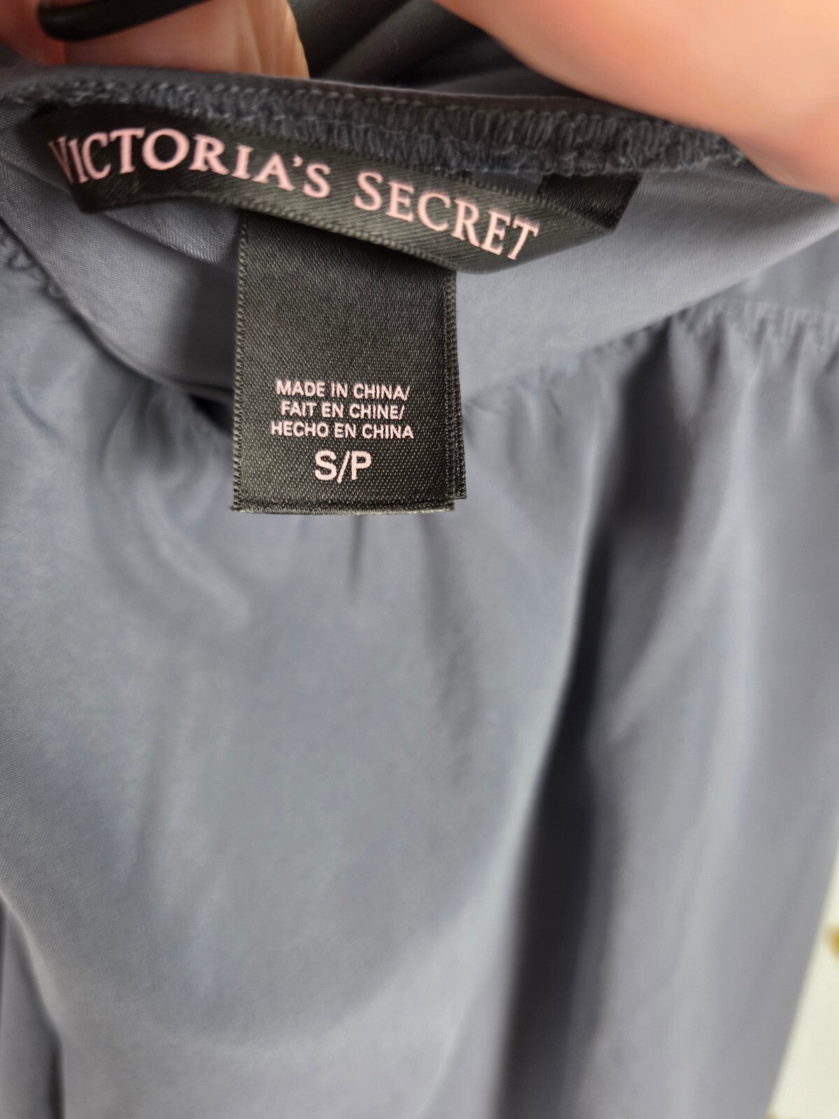 Victorias Secret Vintage Grey Small Soft  Slip Dress Nightie Lingerie