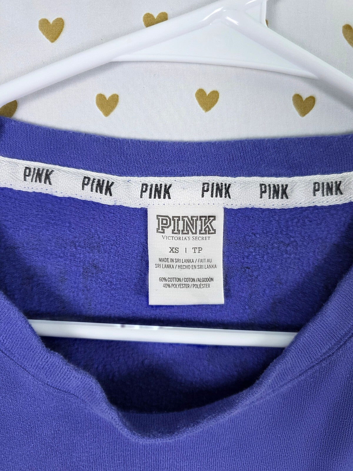 Victorias Secret Pink Pullover Sweater Shirt Logo XS Oversized
