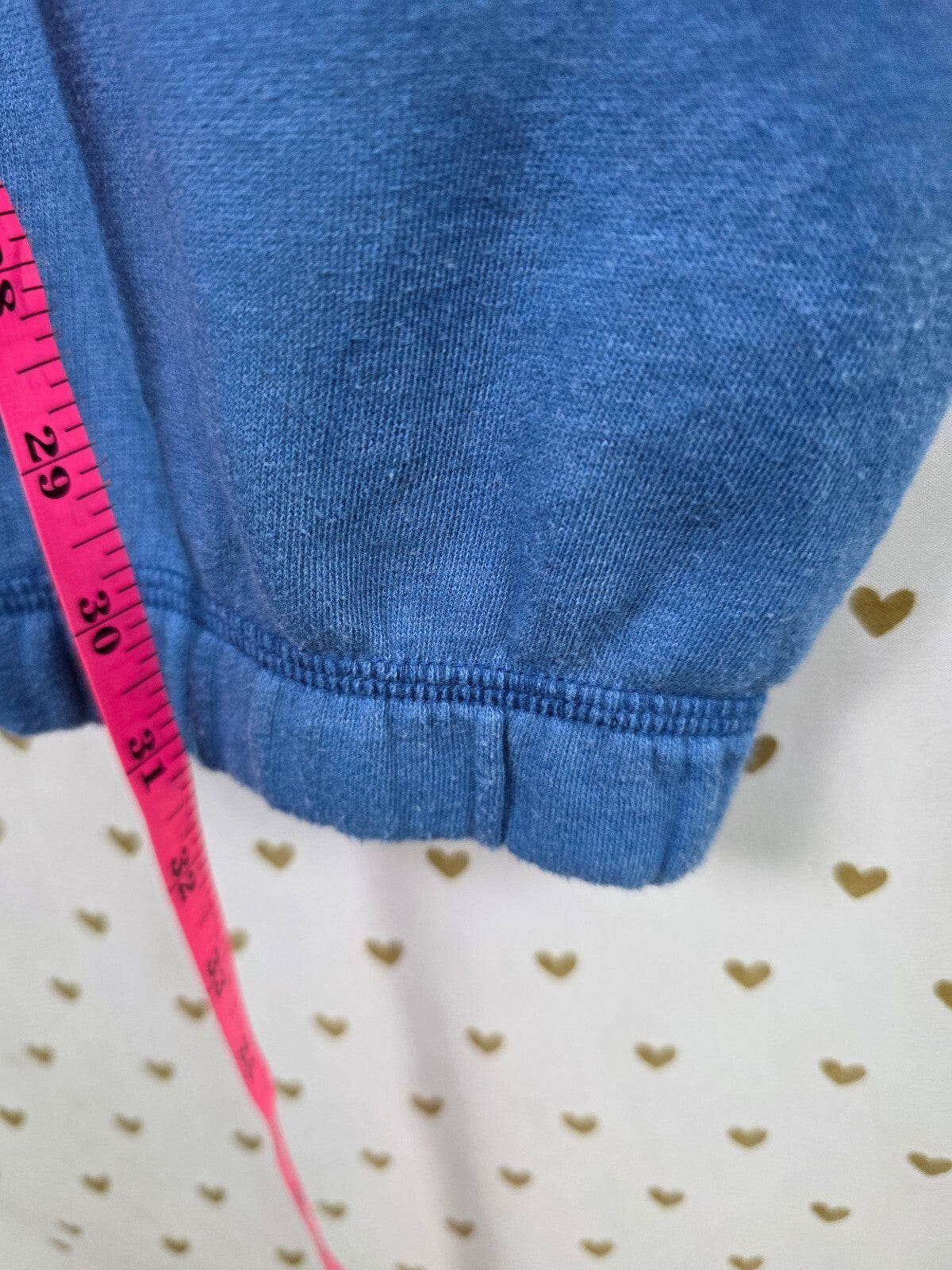 VS PINK LOVE PINK Leopard Sweatshirt Sweatpants Set Blue L/S
