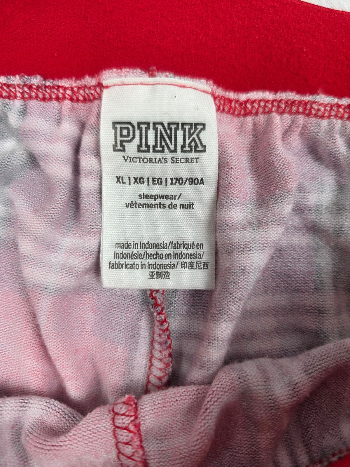 Victorias Secret XL Thermal Plaid Sleep Pants Pajama PJ Bottoms