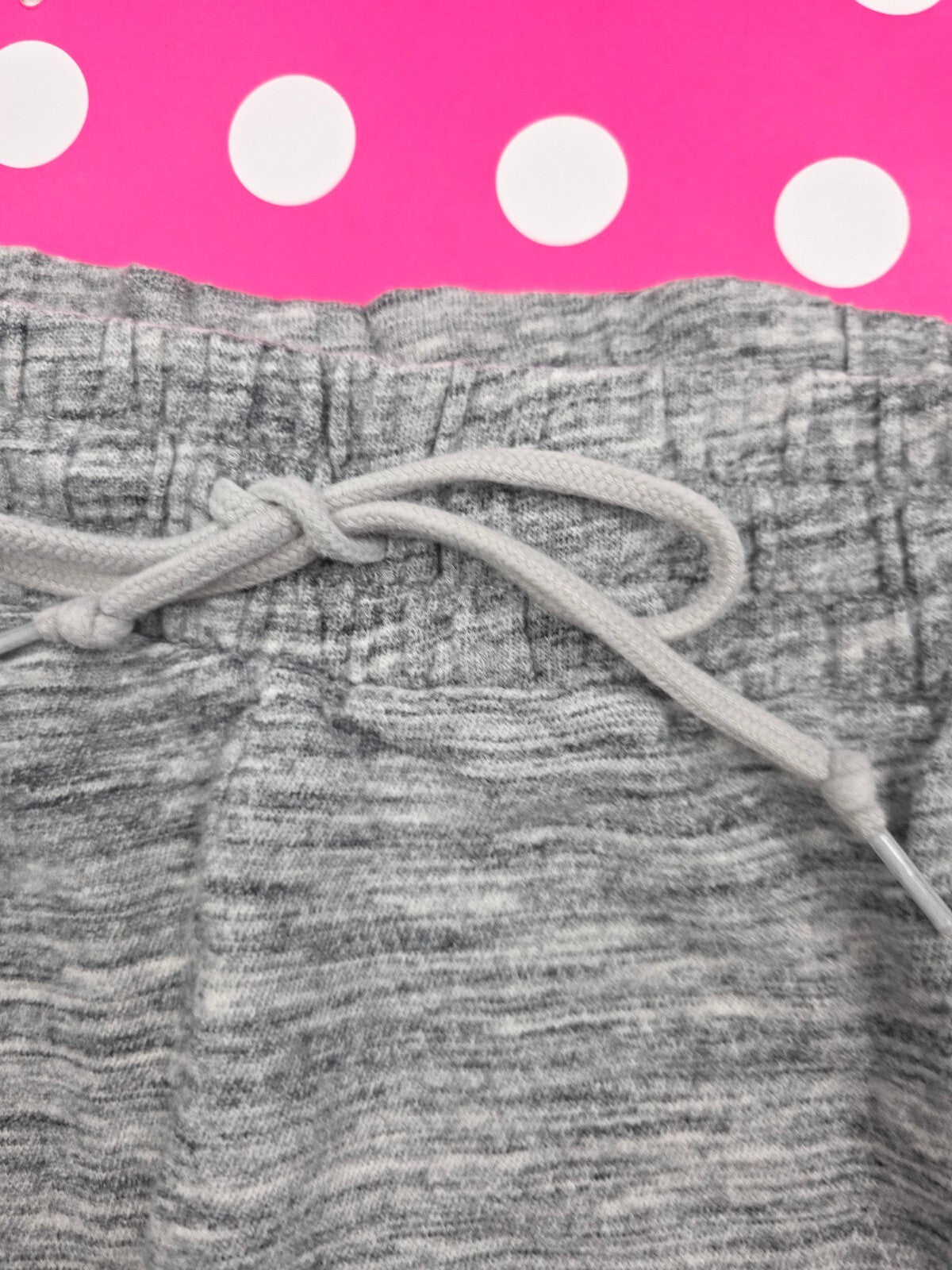 Victorias Secret PINK Grey Short Sweat Shorts Pockets LARGE