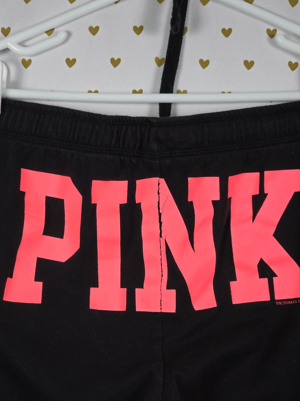 Victorias Secret PINK Logo butt Sweats SMALL Sleep Pants Pajama PJ Bottoms