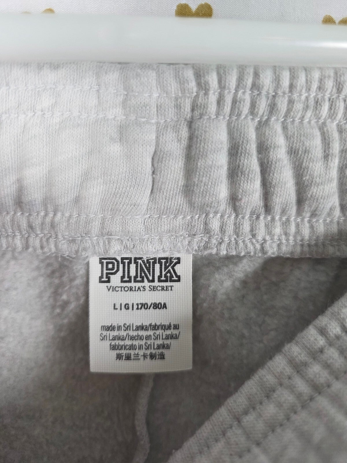 Victorias Secret PINK BLING Campus Originals Sweats Pockets Sweatpants LARGE