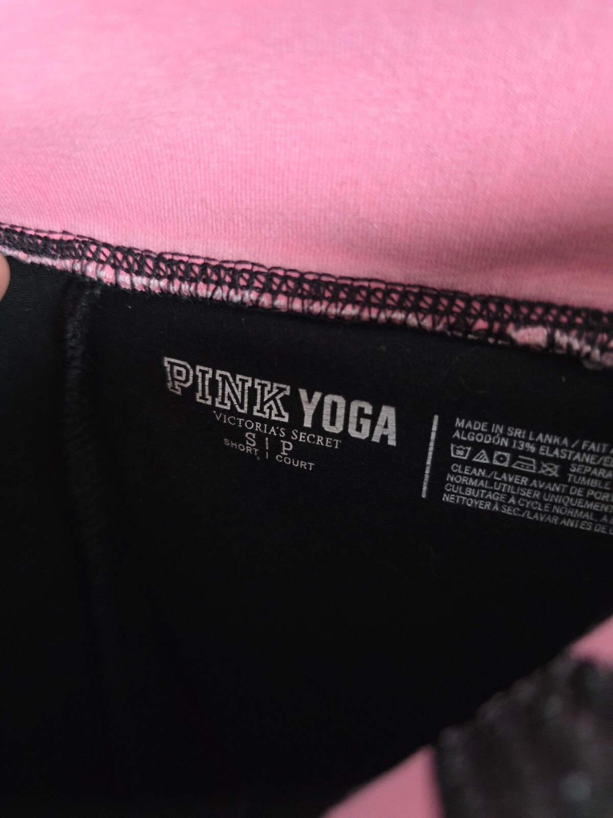 Victorias Secret PINK Bling Studded Foldover Yoga Pants Vintage Y2k Flare SM