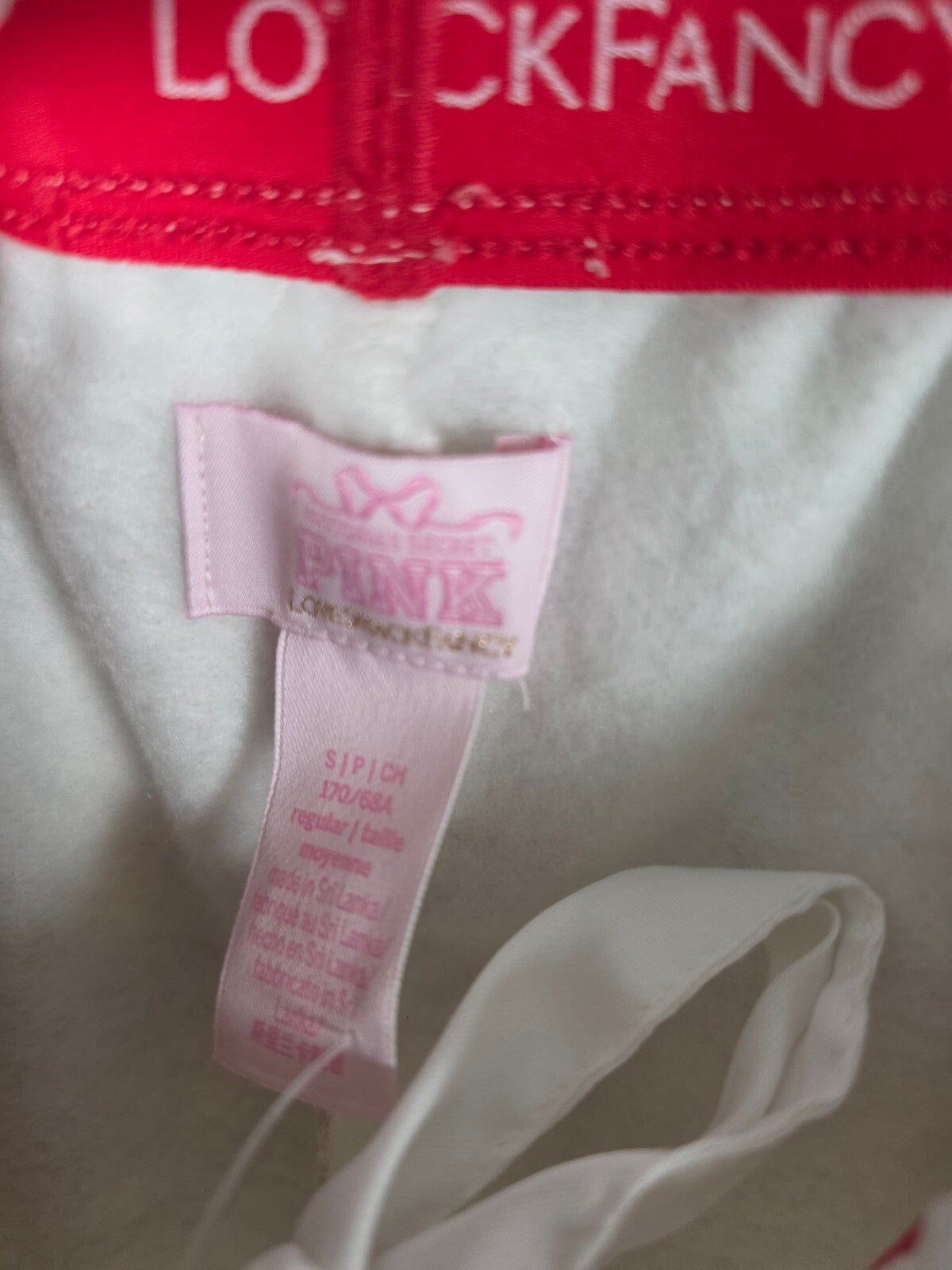 Victorias Secret PINK LOVESHACKFANCY Campus Sweatpants SMALL Joggers NWT