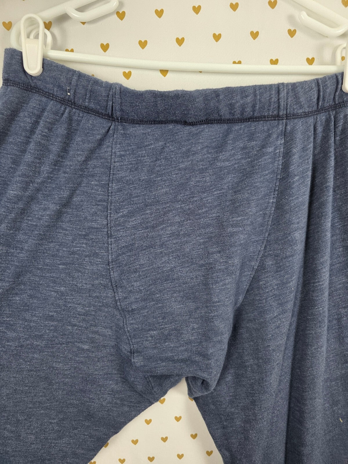 Victorias Secret PINK Medium Blue diaper butt Boyfriend Sweats Flare Logo