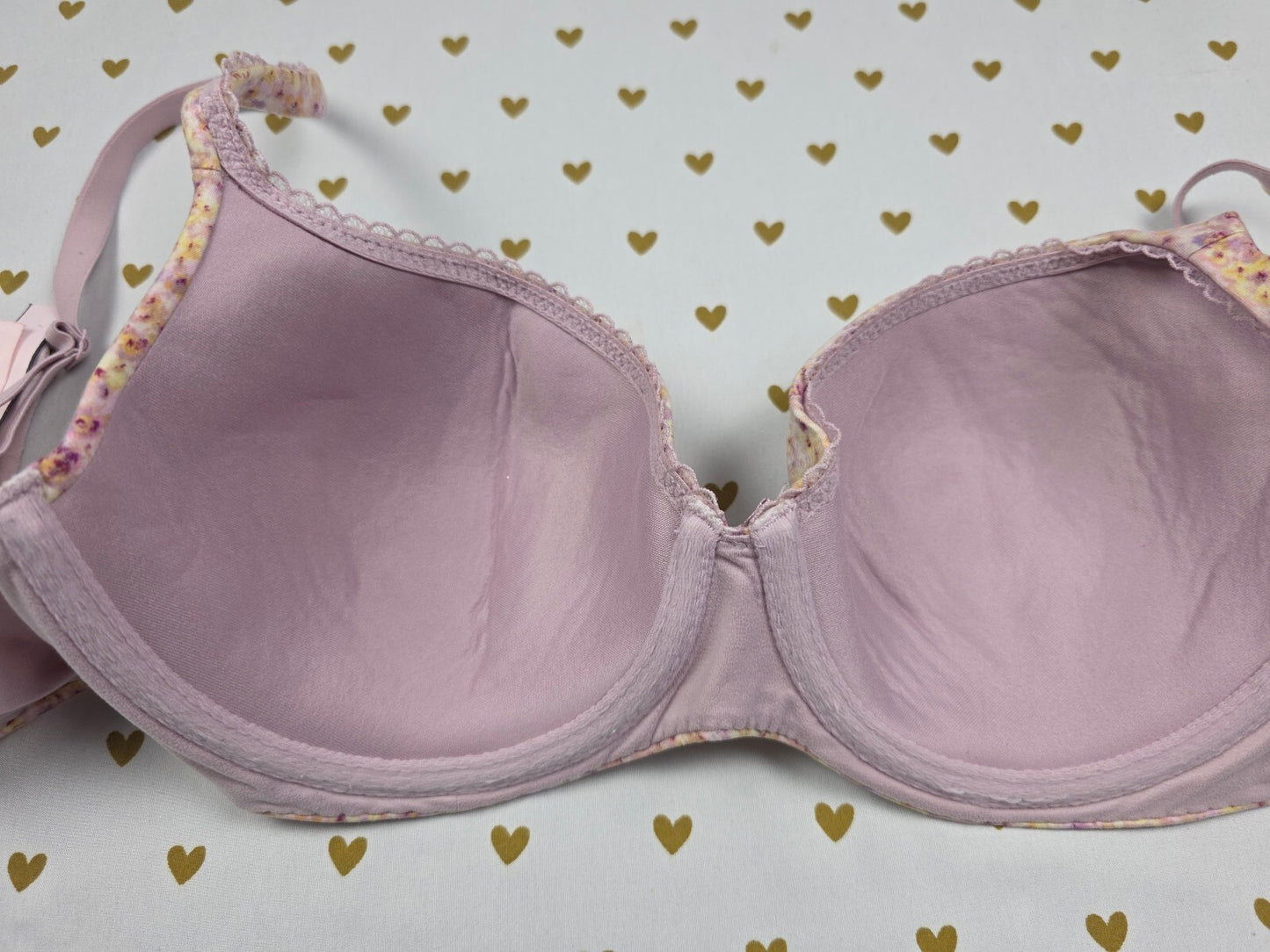 Victoria's Secret Floral  Body By victoria Lined demi balconette Bra 36C