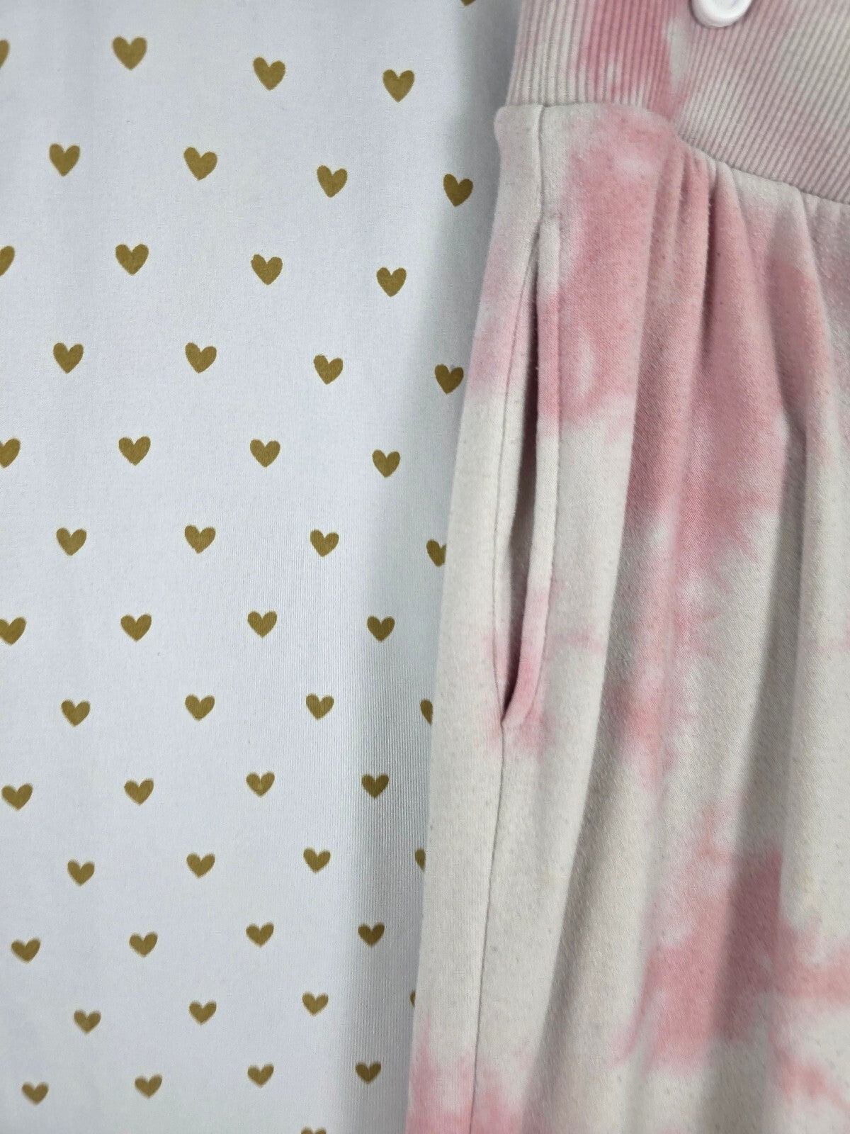Victorias Secret Tye Dye Super Soft Pink Sweater Sweats Outfit Set XL