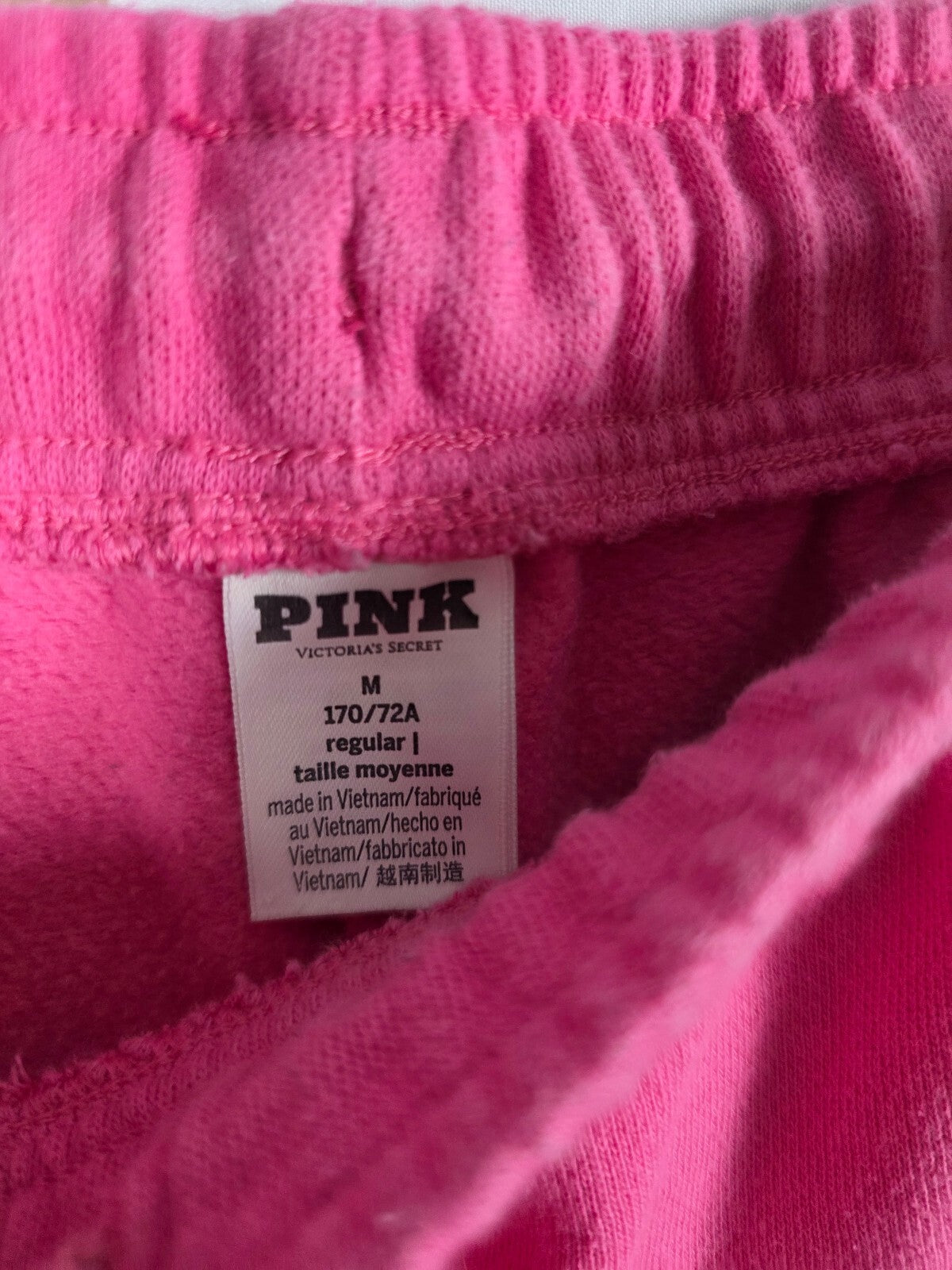 Victoria's Secret PINK Old English BLING Hoodie Sweatpants Gothic Halloween M L