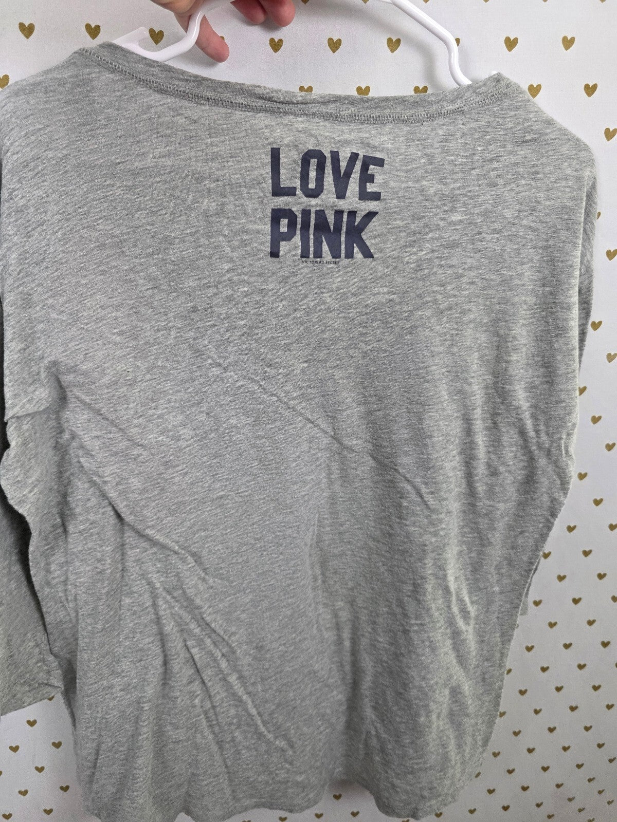 Victorias Secret PINK Minnesota Twins Quarter Sleeve Tee shirt V neck Medium