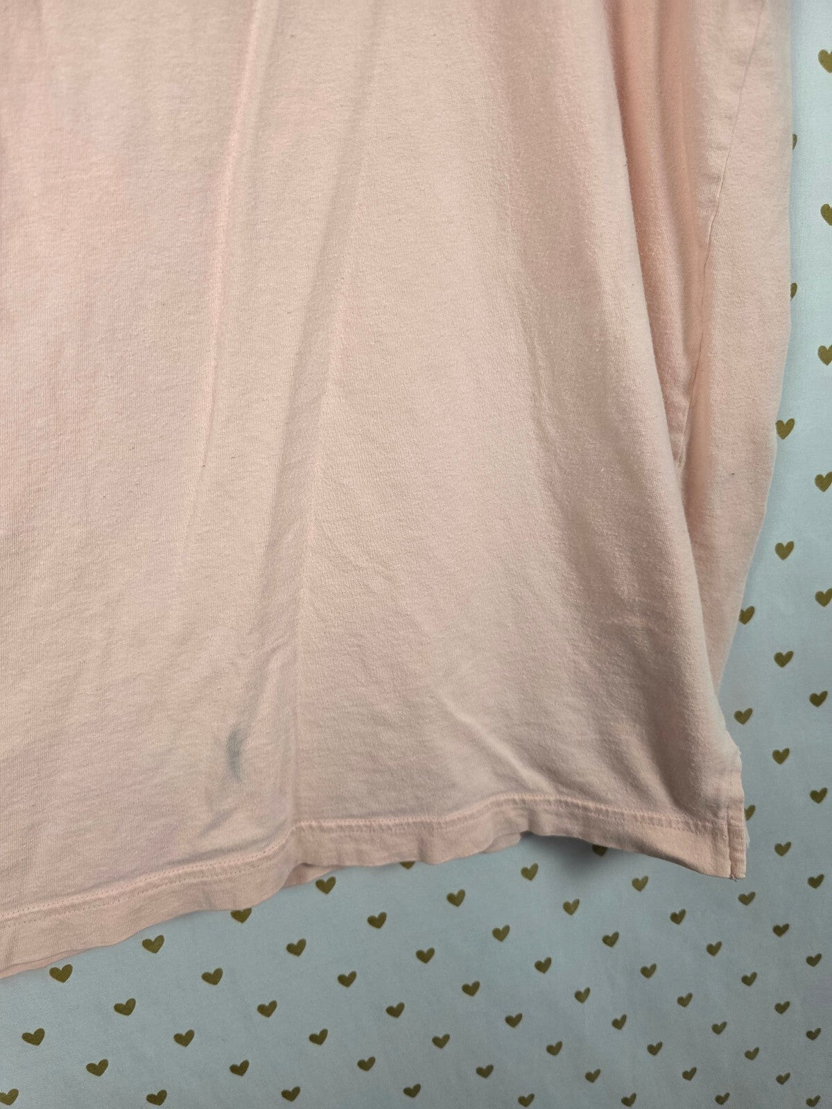 Victorias Secret PINK Logo Peach Tee Shirt 2XL XXL
