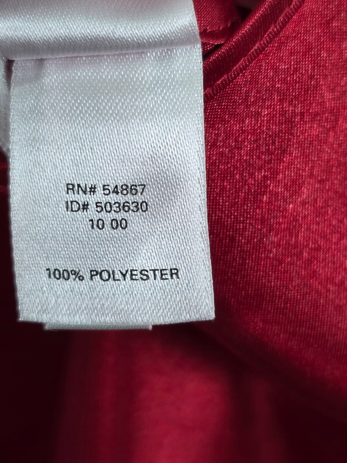Vintage Victoria's Secret Red Satin Nightgown Slip Dress Halter Low Back M