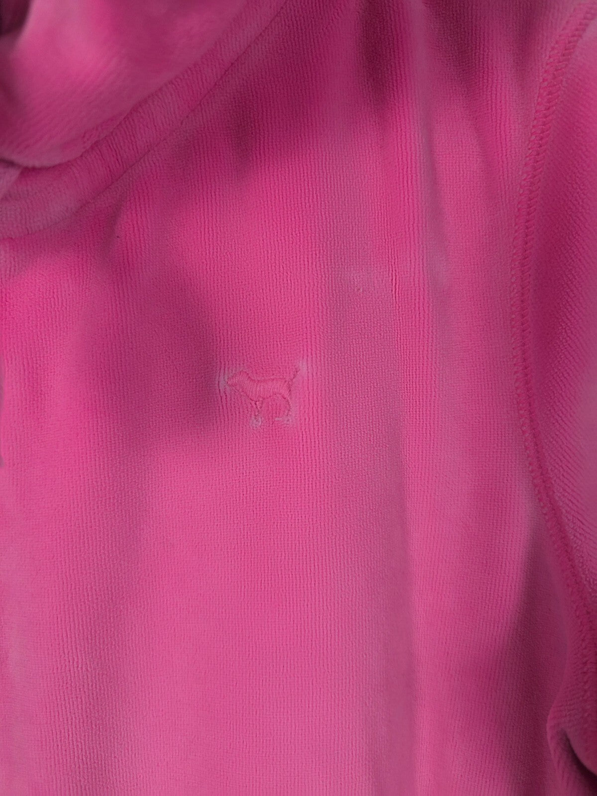 Victorias Secret Pink VELOUR Vintage Bling LOVE Full Zip Jacket y2k SMALL
