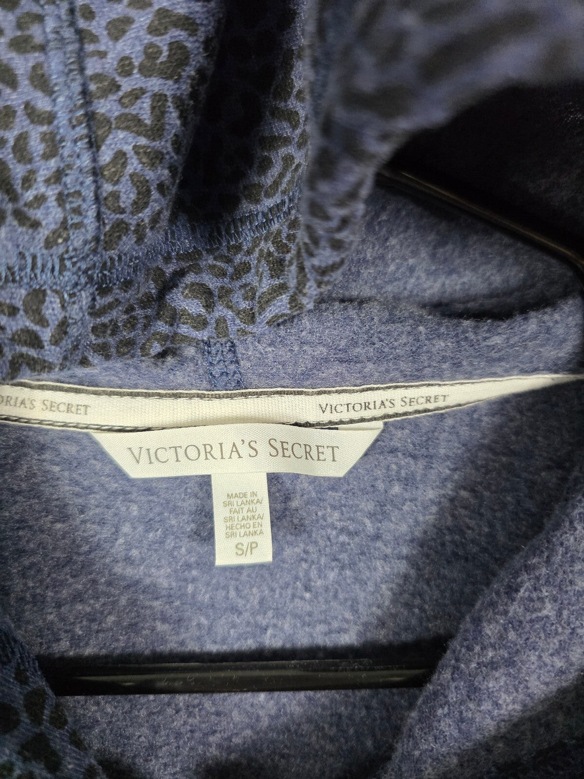 Victorias Secret Pink ANGELS WINGS Cheetah Spot Leopard Hoodie Jacket SMALL