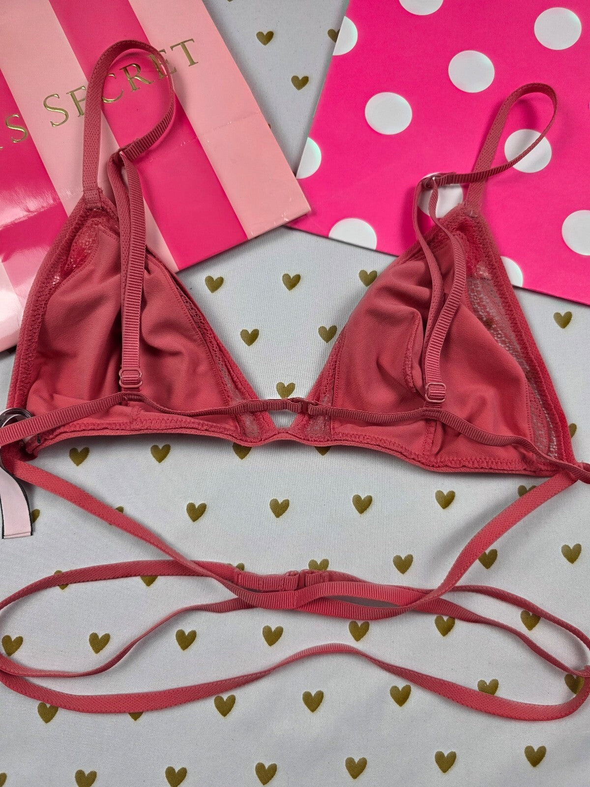 Victorias Secret Medium Strappy Bralette Bra Top Tank