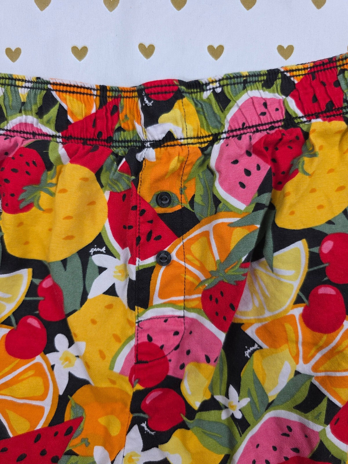 Victorias Secret PINK FRUITS XS Sleep Shorts Boxers Pajama Bottoms