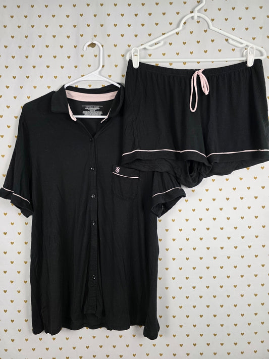 Victorias Secret Super Soft Sleep Set 2pc Shirt Shorts Large