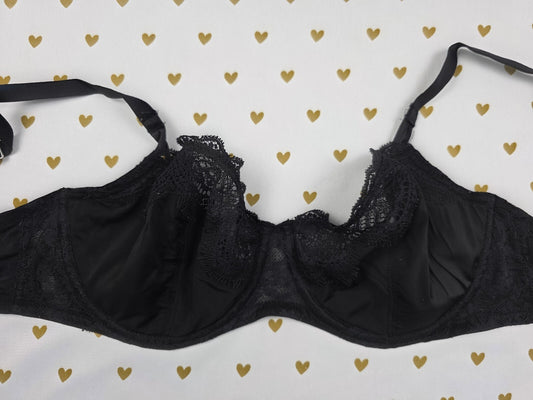 Victorias Secret Black Push Up without padding bra 32DDD