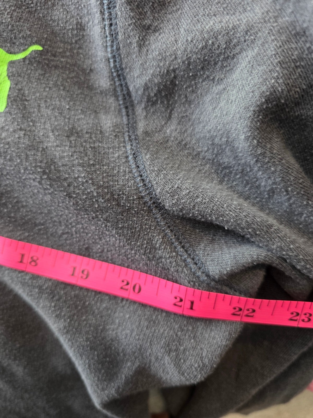 Victorias Secret Pink Neon Leopard Cheetah Logo Pullover Sweater Hoodie OVERSIZE