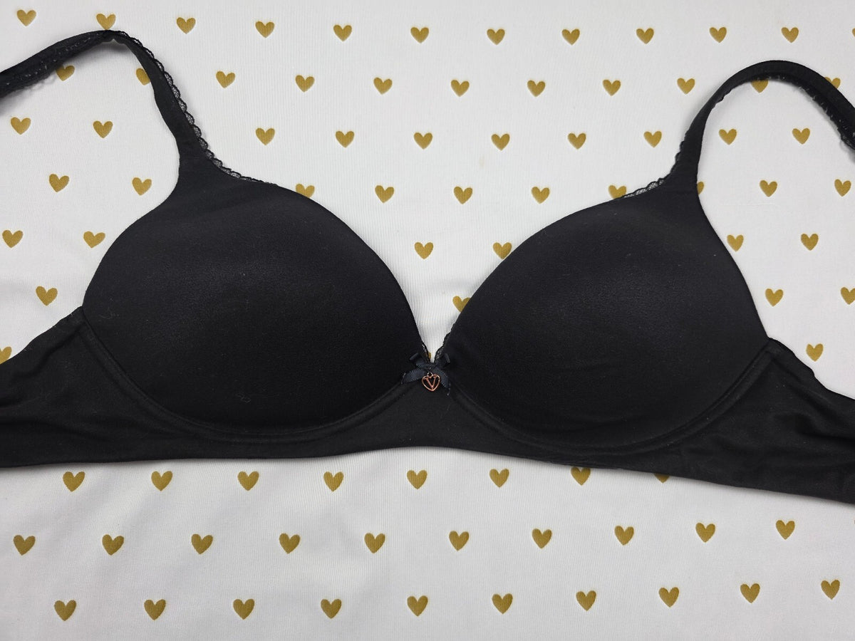 Victorias Secret Wireless Black No wire 34C Bra